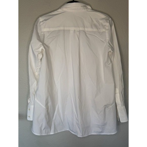 HATCH White Button Down Shirt Womens Maternity Oversized Long Sleeve 97% Cotton - Picture 5 of 9